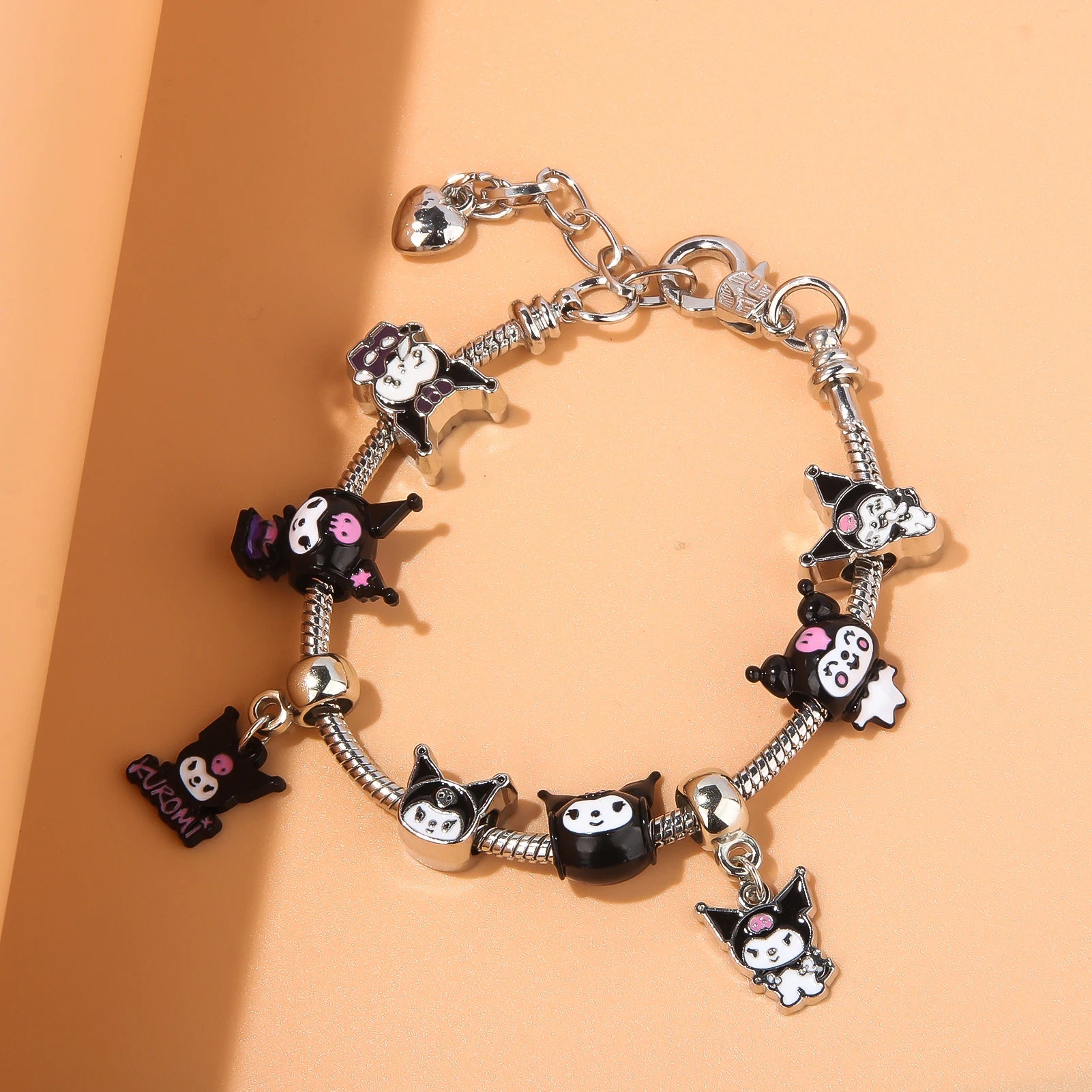 Kawaii Sanrio Pink Hello Kitty & Melody Bracelet - Image 5