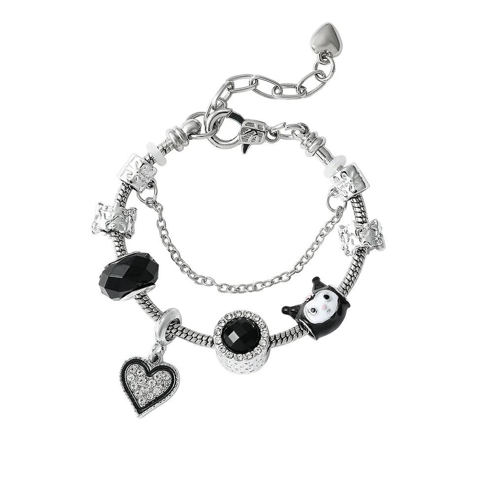 Hello Kitty Gold-Plated Bracelet with Charms - Image 8