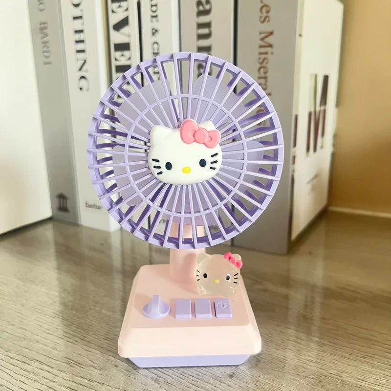 Sanrio Hello Kitty & Kuromi Desktop Small Fan - Image 4