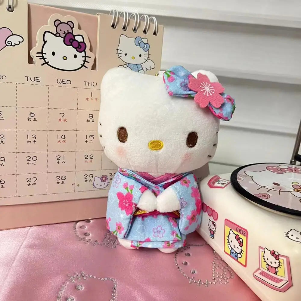 New Sanrio Kimono Hello Kitty Stuffed Doll Keychain - Image 3