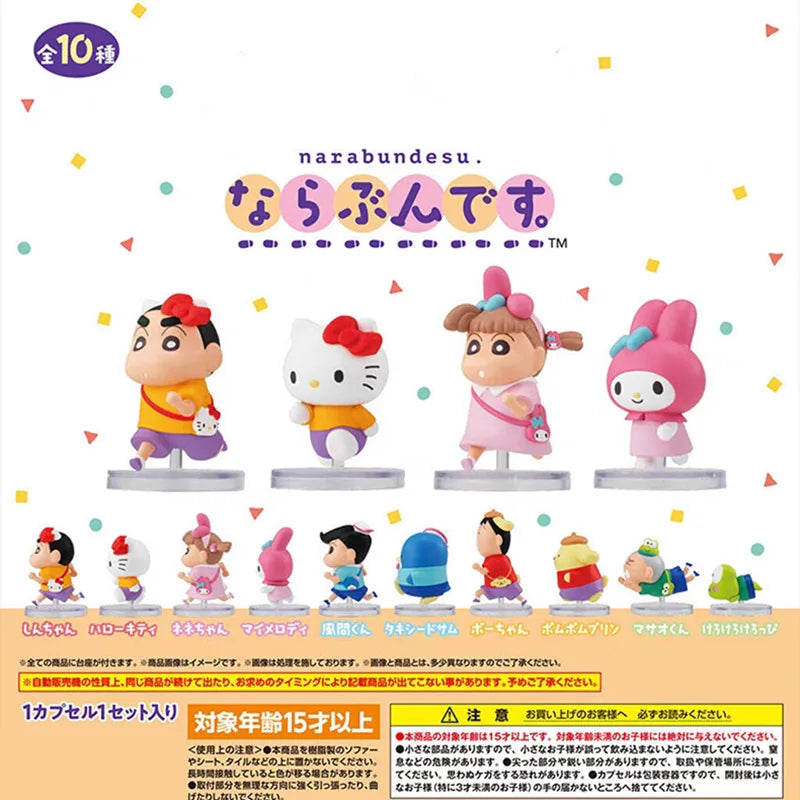 Bandai Sanrio X Crayon Shin Chan Twisted Egg Doll Toy - Image 11