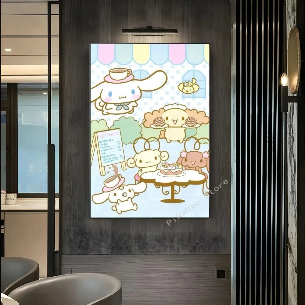 MINISO Cartoon Cute Dog Canvas Poster - Image 14