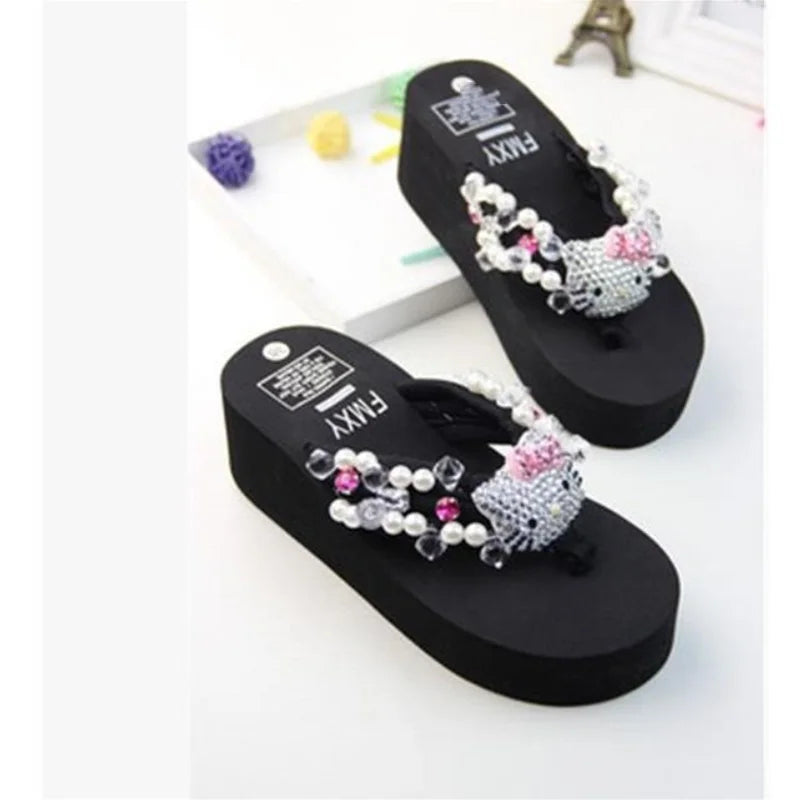 Hello Kitty Sanrio Soft Flip Flop Sandals - Image 3