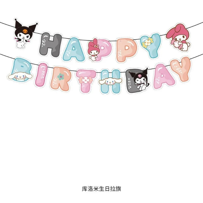 Sanrio Melody & Kuromi Birthday Party Decoration Set - Image 9