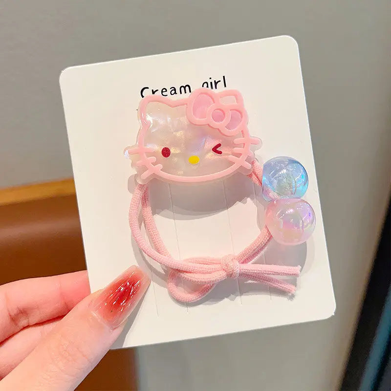 Sanrio Kuromi & My Melody Kawaii Rubber Band Hair Tie - Image 6