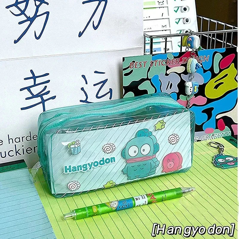 Sanrio Anime Hangyodon Transparent Pencil Case - Image 6