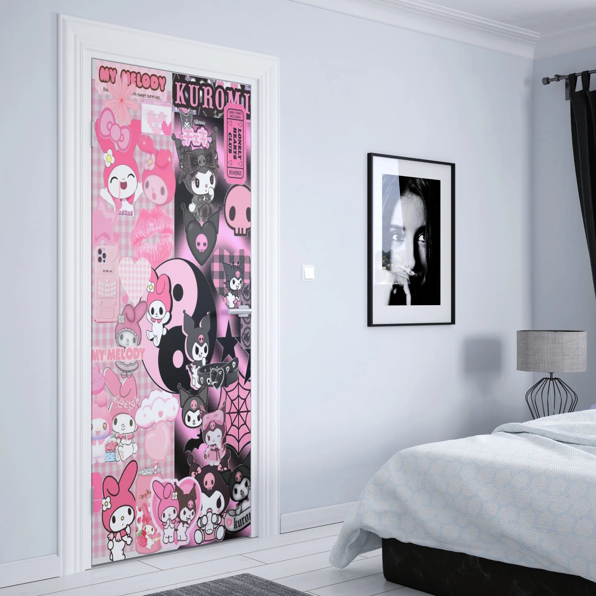 Kawaii Sanrio Anime Wall Sticker - Image 28