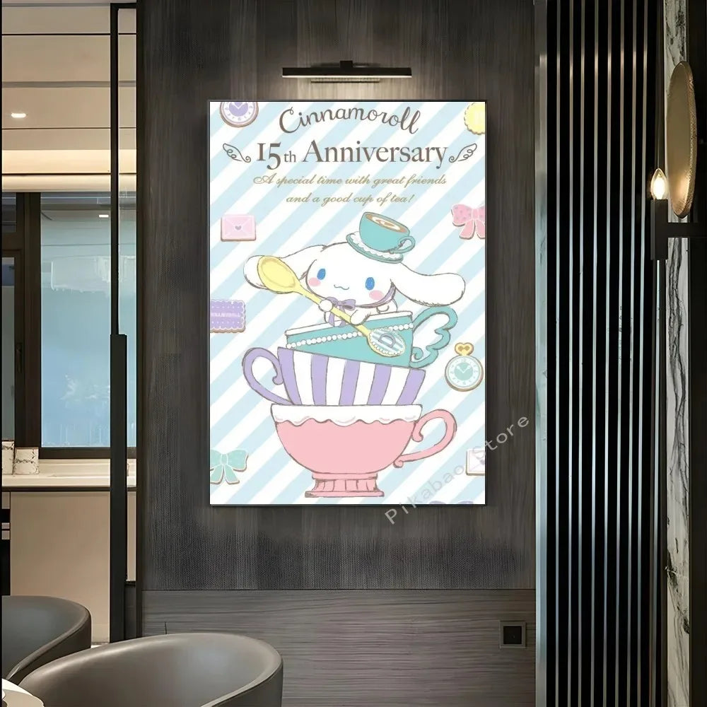 MINISO Cartoon Cute Dog Canvas Poster - Image 13