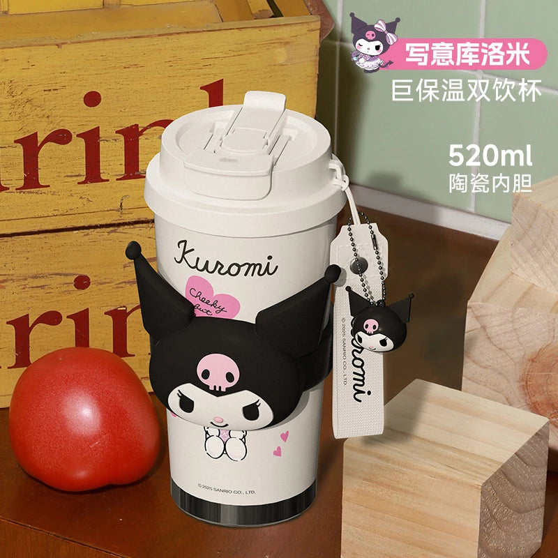 520ml Sanrio Hello Kitty & Kuromi Tumbler - Image 7