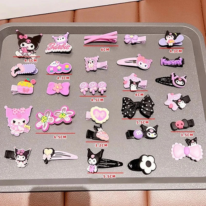 14pcs Sanrio Kuromi Hairclip Set - Image 5
