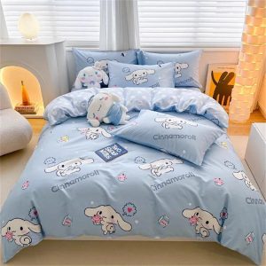 Kawaii Cinnamoroll Duvet Cover Pillowcase Bedding Set