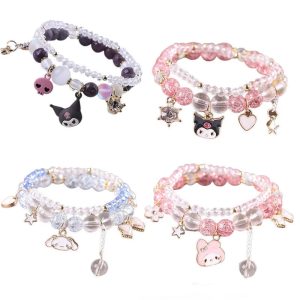 1PCS Kawaii Anime Sanrio Kuromi, My Melody & Cinnamoroll Bracelet