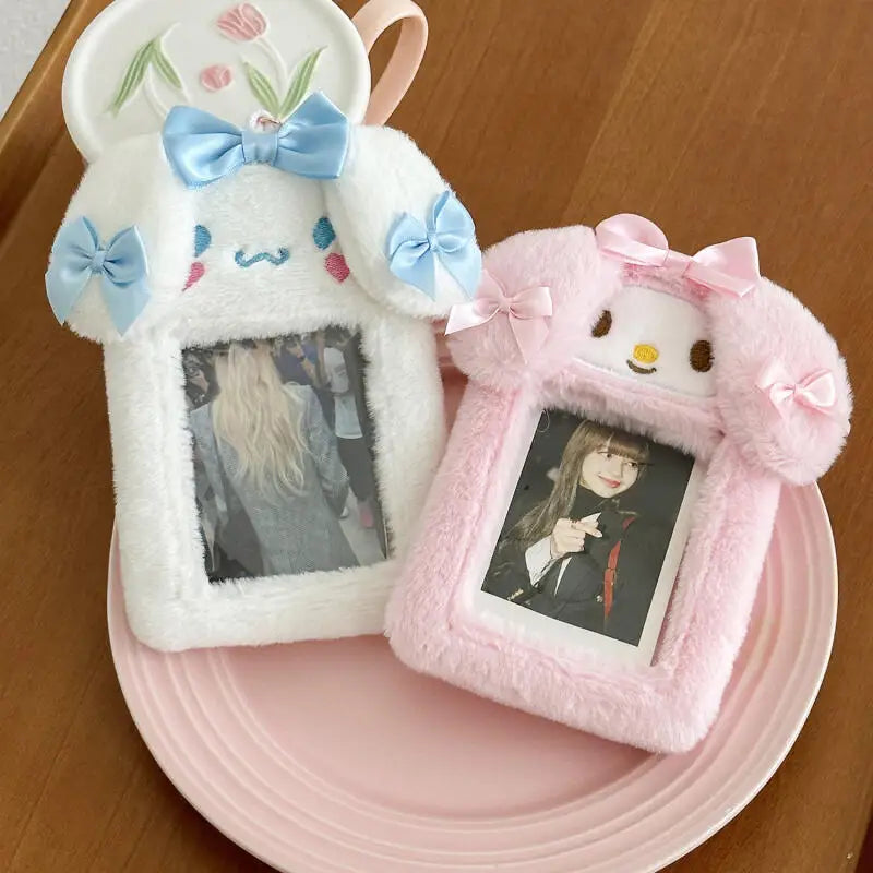Sanrio Cinnamoroll & Melody Plush DIY Photo ID Card Sleeve