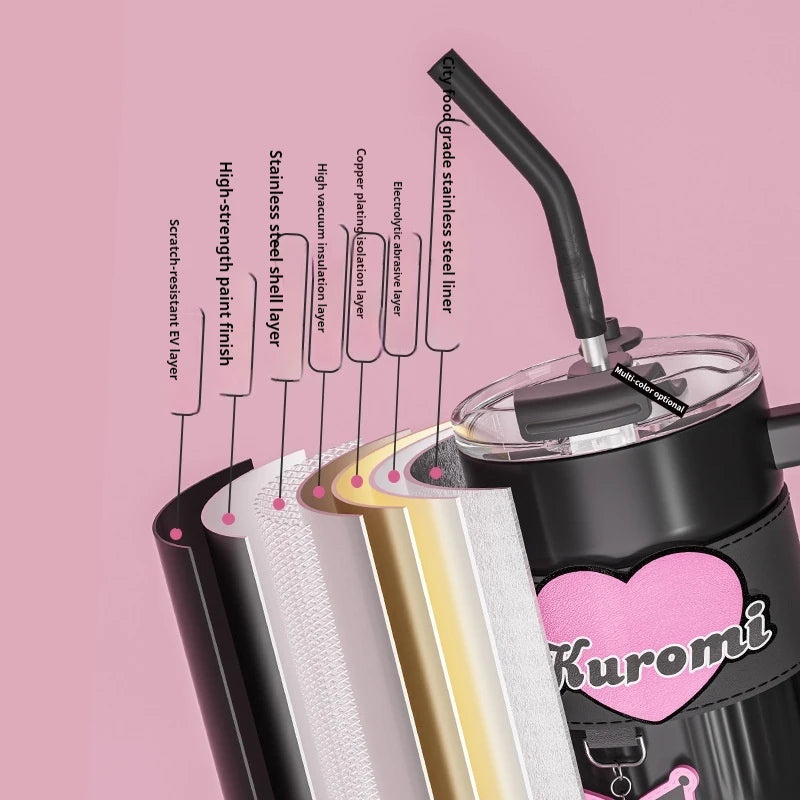 Miniso Sanrio Hello Kitty & Kuromi Vacuum Cup - Image 4