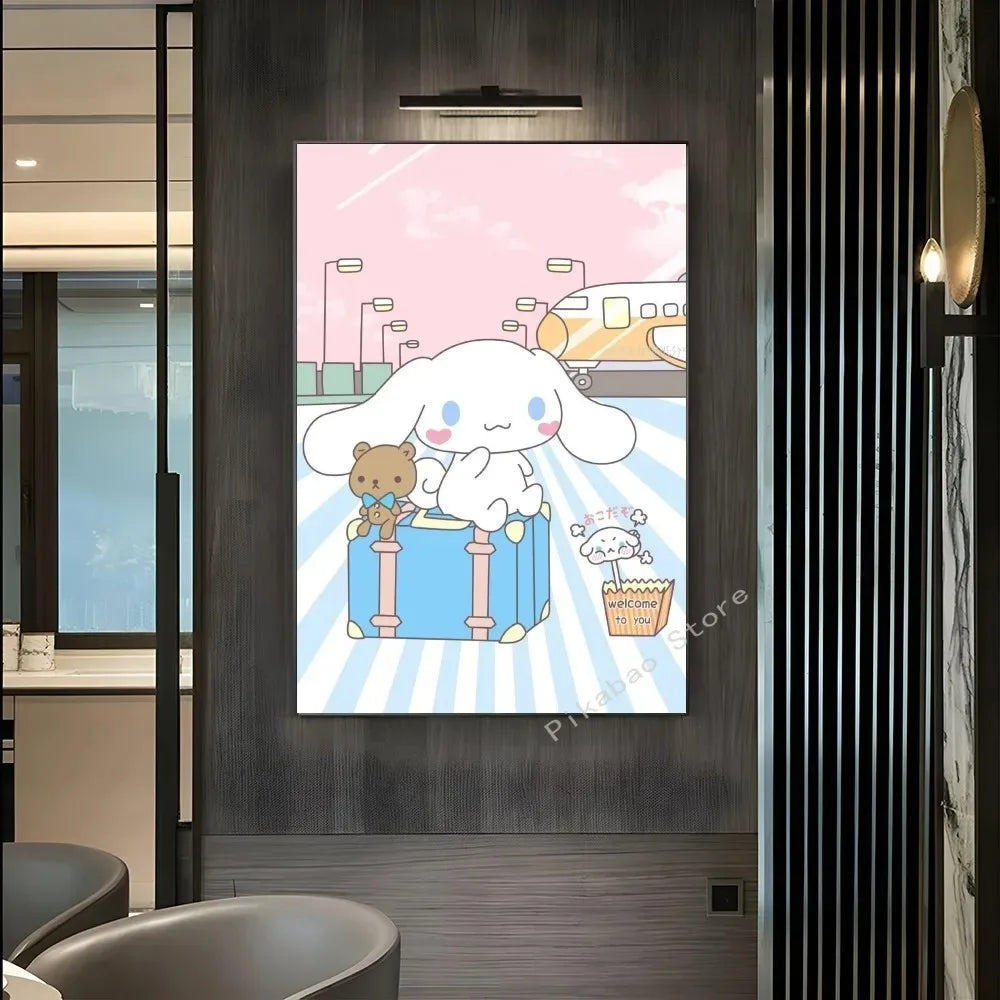 MINISO Cartoon Cute Dog Canvas Poster - Image 7