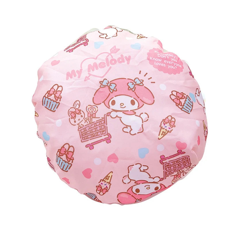 Sanrio Hello Kitty Double-Layer Thickened Large Adult Shower Cap - Image 5