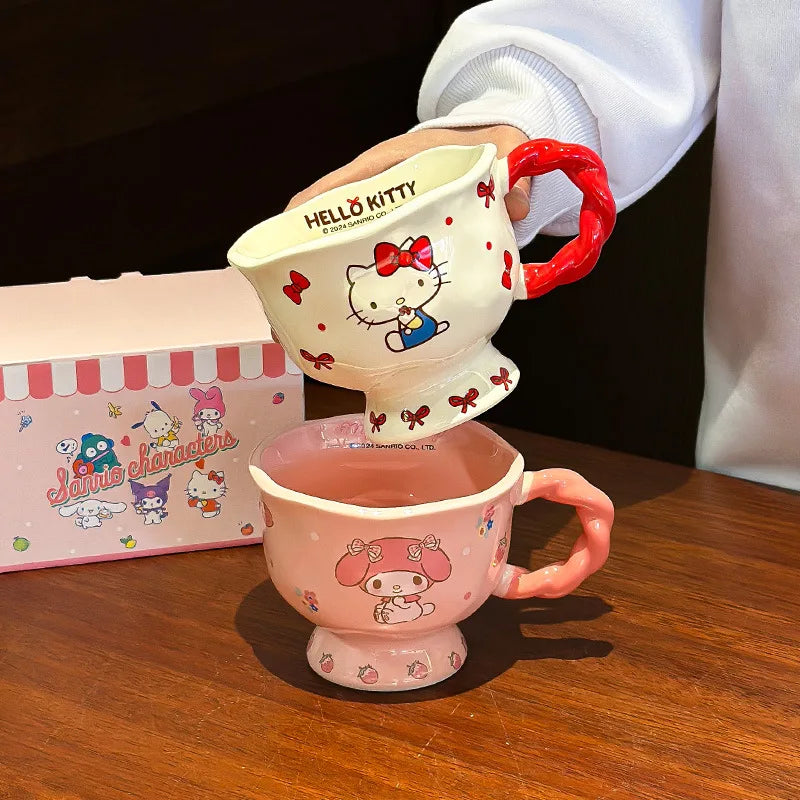 360ml New Sanrio High-Footed Ceramic Mug - Image 2