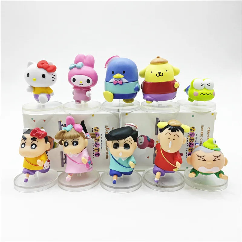 Bandai Sanrio X Crayon Shin Chan Twisted Egg Doll Toy - Image 2