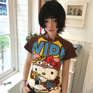 Sanrio Hello Kitty Y2K Short Sleeve T-Shirt