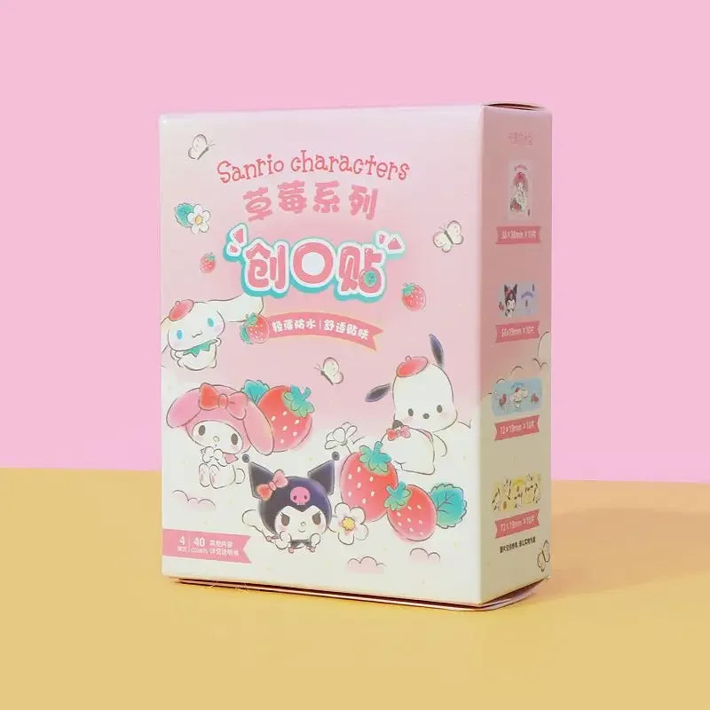 Sanrio 40Pcs Hello Kitty Strawberry Bandages Kit - Image 5