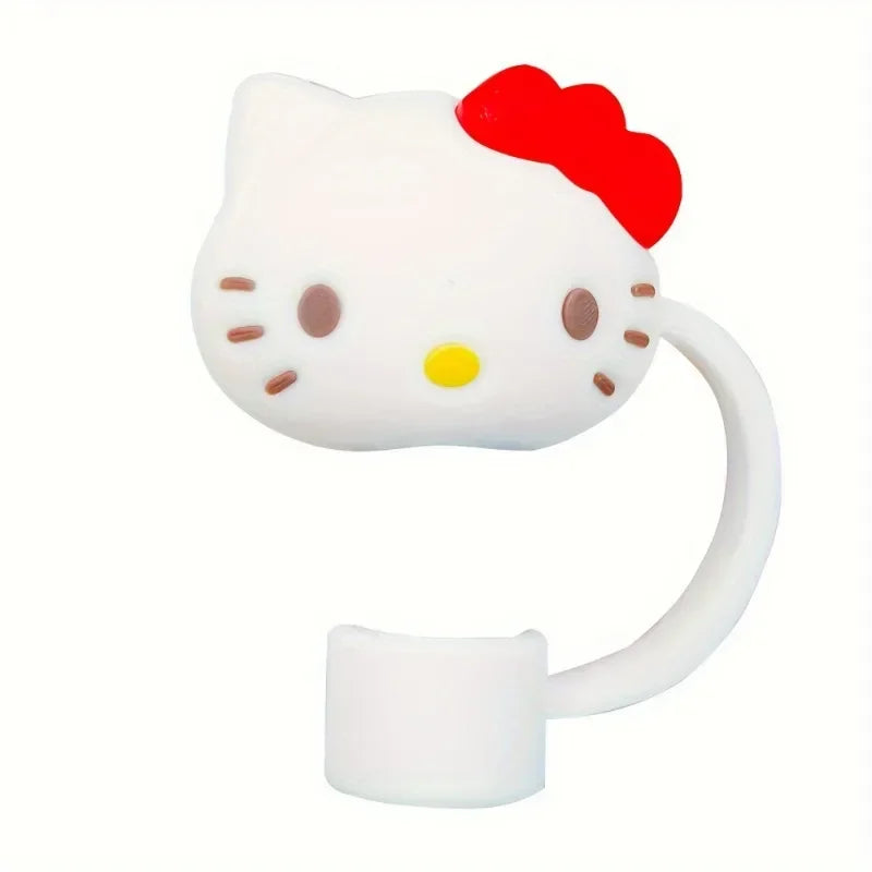 6pcs Sanrio Reusable Straw Toppers Set - Image 3