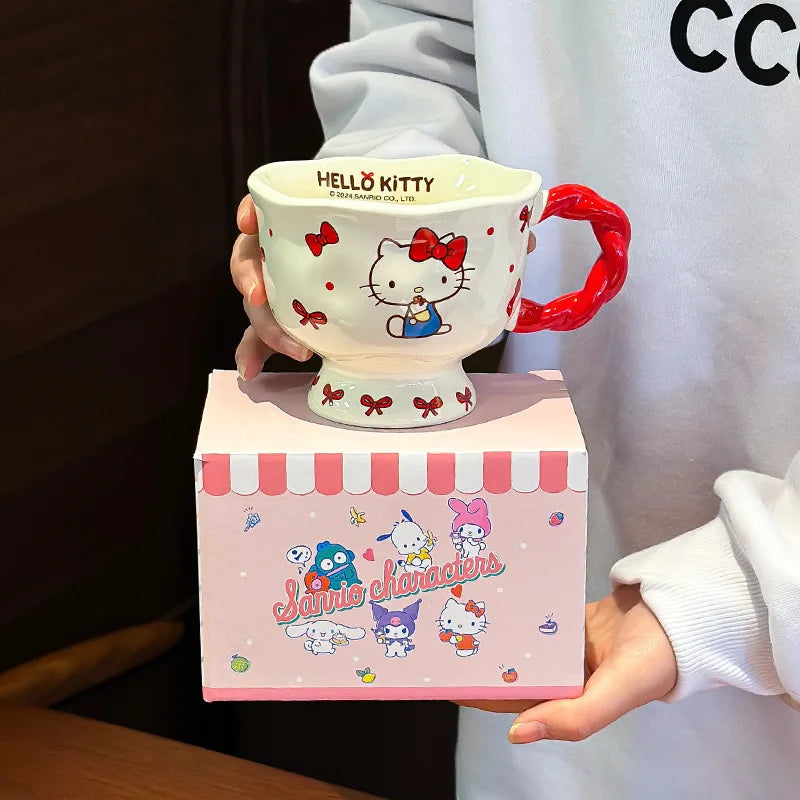 360ml New Sanrio High-Footed Ceramic Mug - Image 6