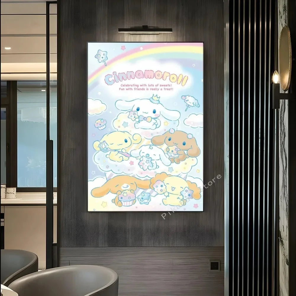 MINISO Cartoon Cute Dog Canvas Poster - Image 15