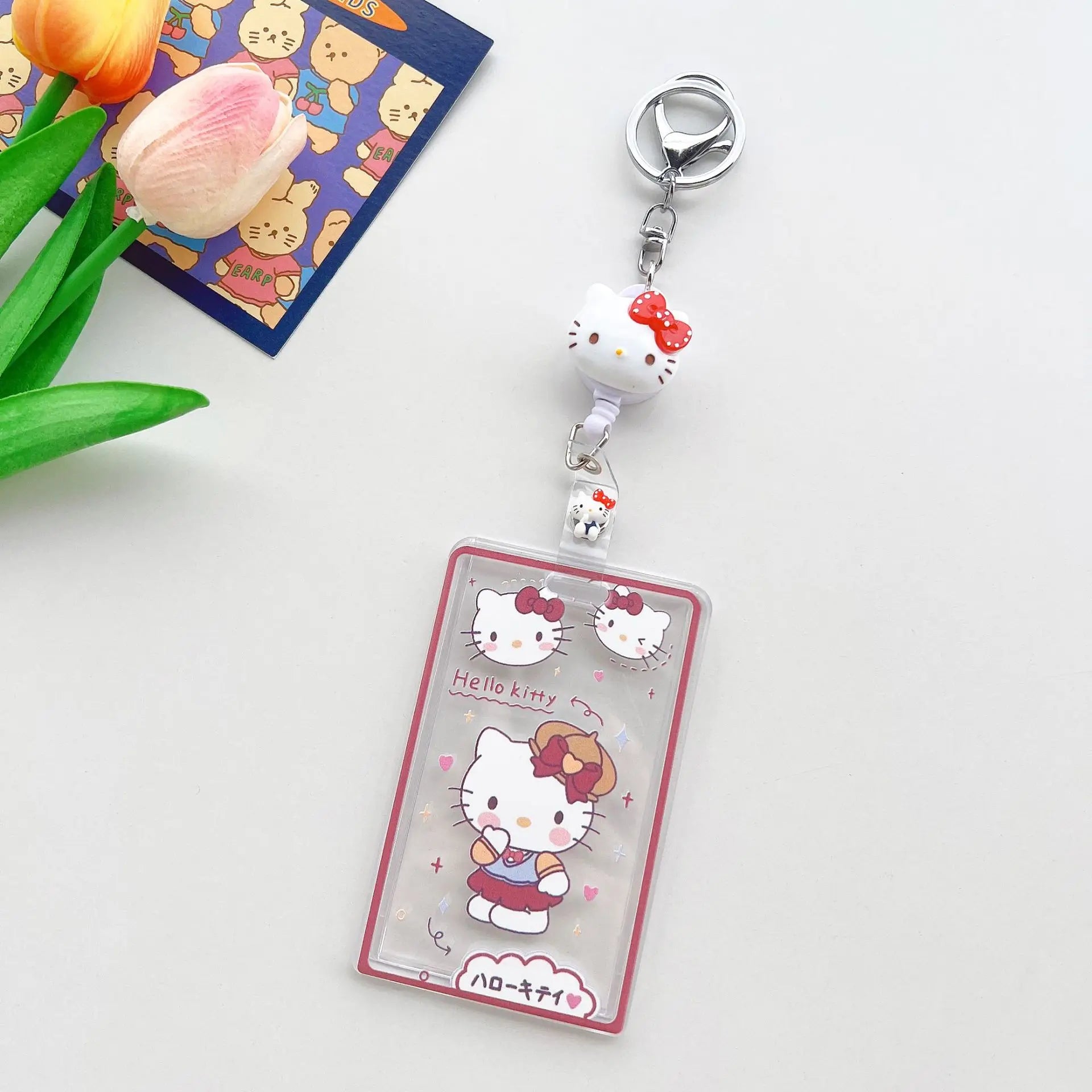 New Sanrio Hello Kitty Retractable Card Holder - Image 4