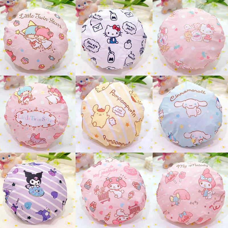 Sanrio Hello Kitty Double-Layer Thickened Large Adult Shower Cap - Image 4