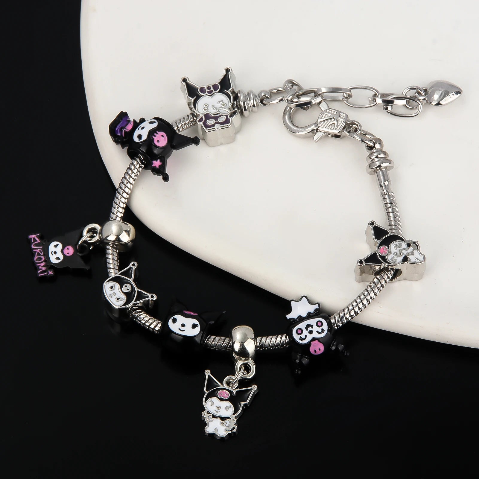 Kawaii Sanrio Pink Hello Kitty & Melody Bracelet