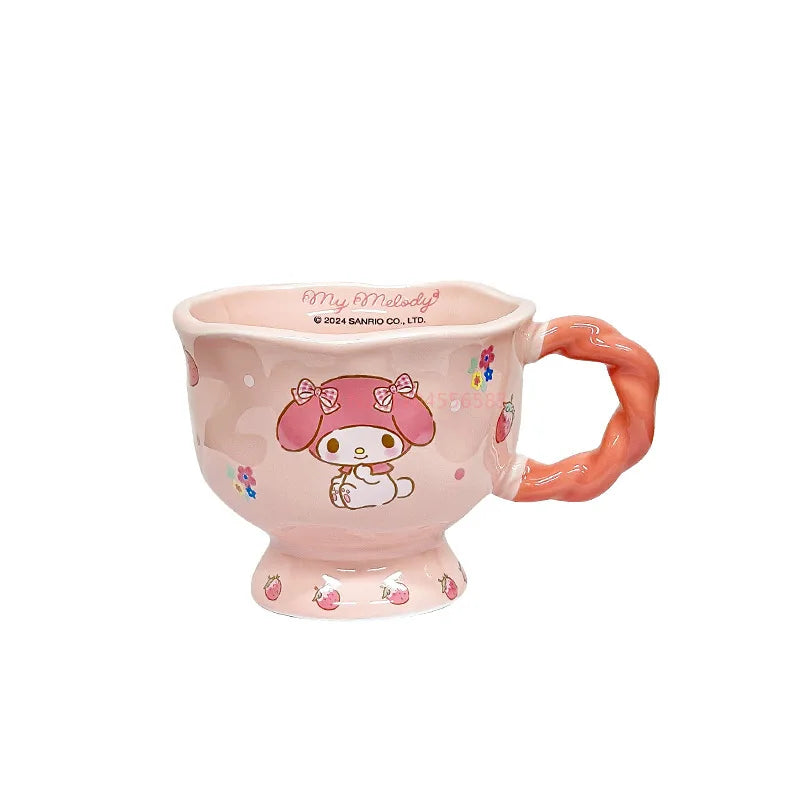 360ml New Sanrio High-Footed Ceramic Mug - Image 4